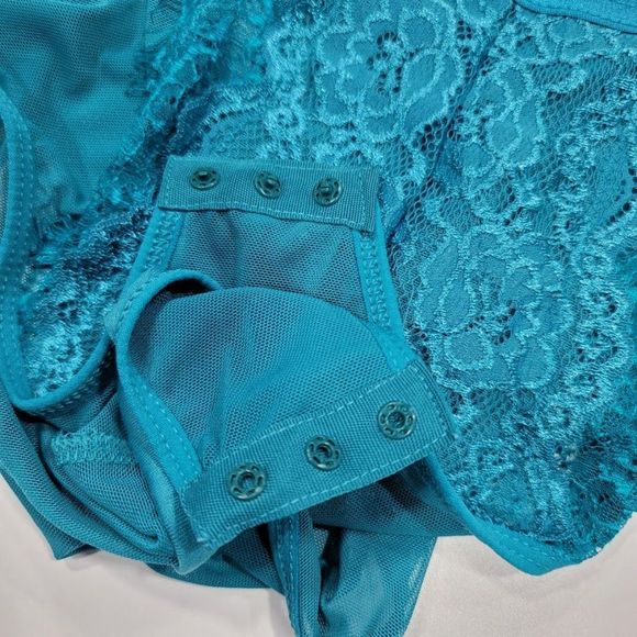 Juicy Couture Push Up Lace Mesh Bodysuit Lingerie Sz SM - Picture 14 of 15